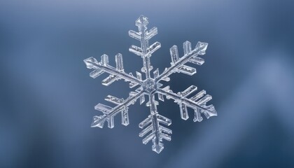 Winter snowflake illustration on blue background set
1