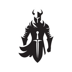 night vector silhouette clip art logo illustration