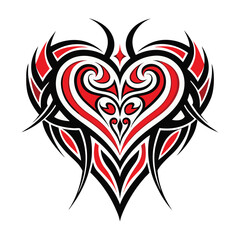 A red heart  symbol vector illustration