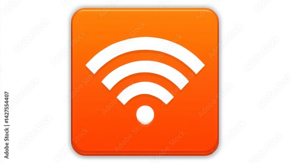 Aufkleber conceptual image representing affordable wi-fi availability and broadband access for enhanced connec