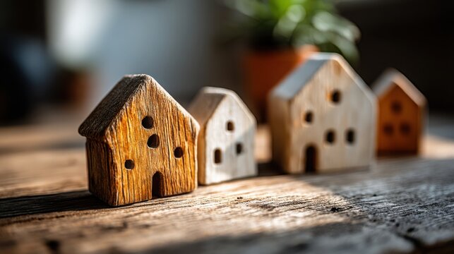 Rustic wooden house representing housing voucher economy and its influence on real estate and community development