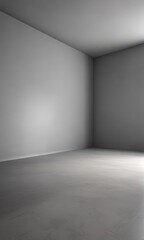 Empty gradient grey room, perfect for showcasing products , neutral colors, marketing, product display