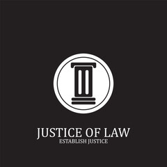 Justice Scales Law Court Lawyer Legal icon vector illustration template design