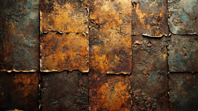 Rusty metal plates texture background