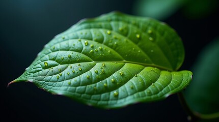 close up of green leaf