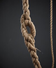 Overstretched rope, frayed edges, imminent failure,  degradation,  texture