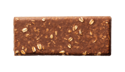 Healthy protein bar isolated on transparent background