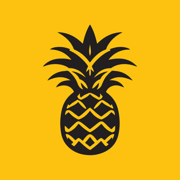 recommend clip art: pineapple fruit vector illustration
