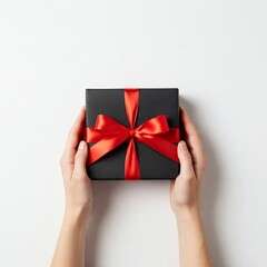 hand holding a gift box