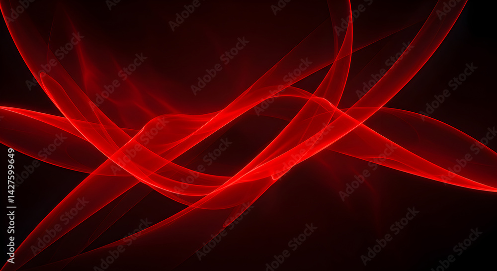 Poster radiant red wisp: dynamic abstract background for digital design projects