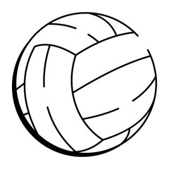 Fototapeta premium A hand drawn style icon of water polo 