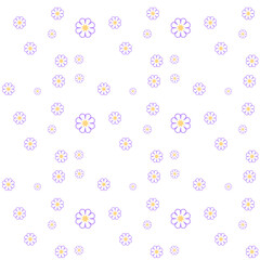 seamless background with flowers