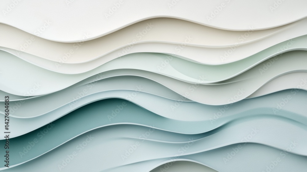 Poster a minimalistic abstract background with soft pastel colors blending seamlessly, evoking a serene and