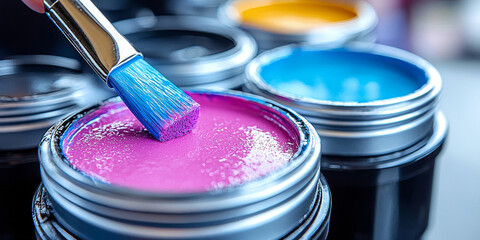  Vibrant Paints and Brush for Creative Projects