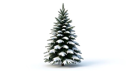 Obraz premium Pine Tree with Snow