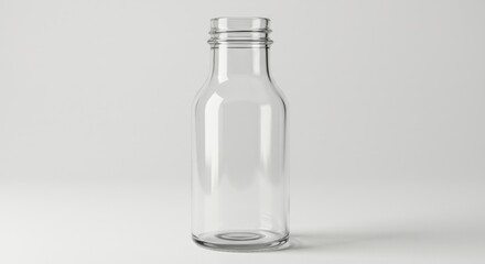 Clear Glass Bottle Still Life