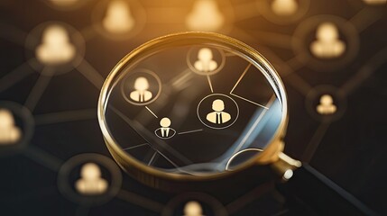Magnifying Glass on Network Finding Talent.