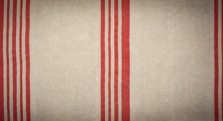 Obraz premium Red And White Stripe Fabric Seamless Texture For Textile Background