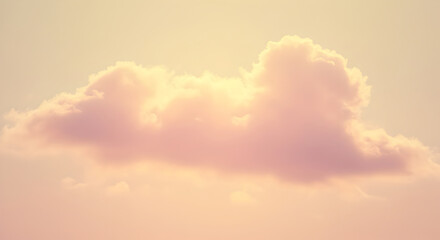 Dreamy Pastel Sky Cloudscape With Soft Light And Serene Atmosphere