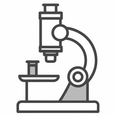 microscope isolated on white