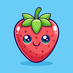 vector illustration of a strawberry