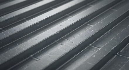 Obraz premium Diagonal Metallic Ribs With Connecting Horizontal Accents Texture