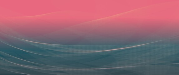 Fototapeta premium colorful abstract wave with halftone texture overlay