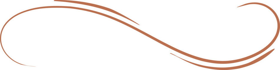 Elegant Decorative Wavy Line Element