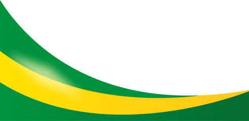 Brazil Flag Corner Border Illustration