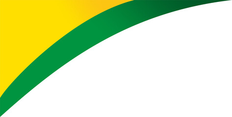 Brazil Flag Corner Border Illustration
