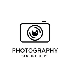Camera Logo Graphic Design Vector