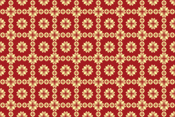 red knitted background