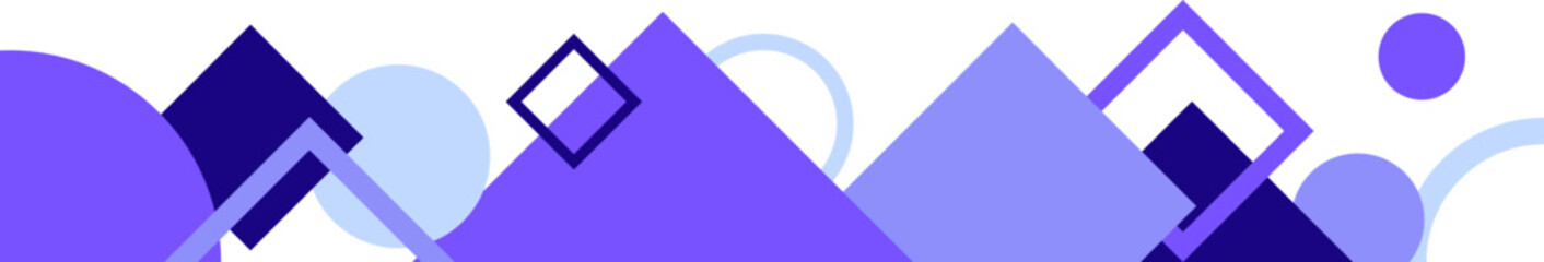 Modern Geometric Footer Element Set