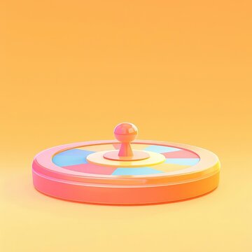 baby rattle on blue background