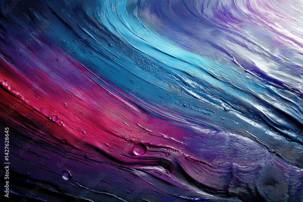 Leinwandbilder beautiful oil slick texture creates a vibrant background for product display showcasing rich colors 