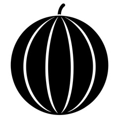 Melon Silhouette vector illustration