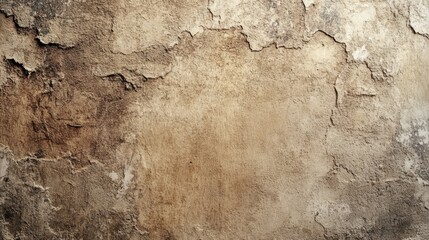 Obraz premium Fashionable color of 2025 - mocha mousse grungy background with old cement texture