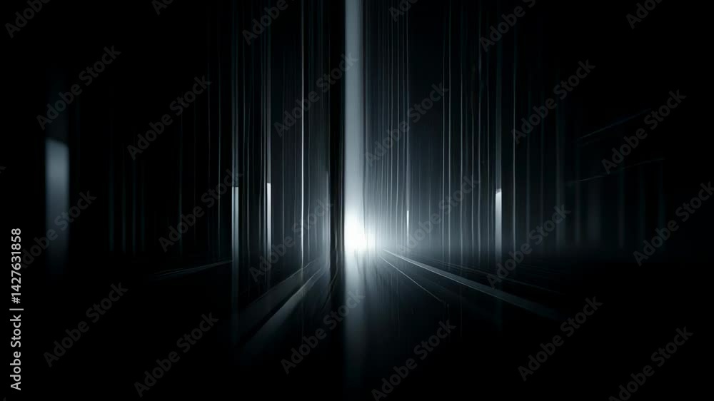 Poster technological dynamic geometric abstract motion dark background
