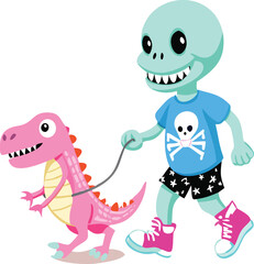 A whimsical and adorable vector illustration art