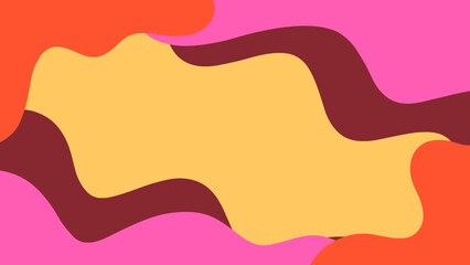 Minimalist pastel colorful wave abstract background vector
