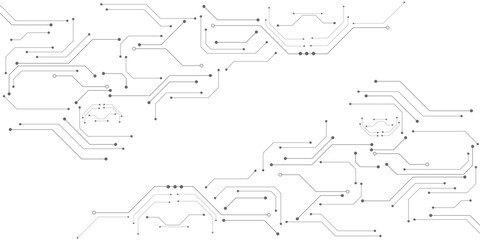 Grey white Abstract technology background, Hi tech digital connect, communication, High technology concept. 