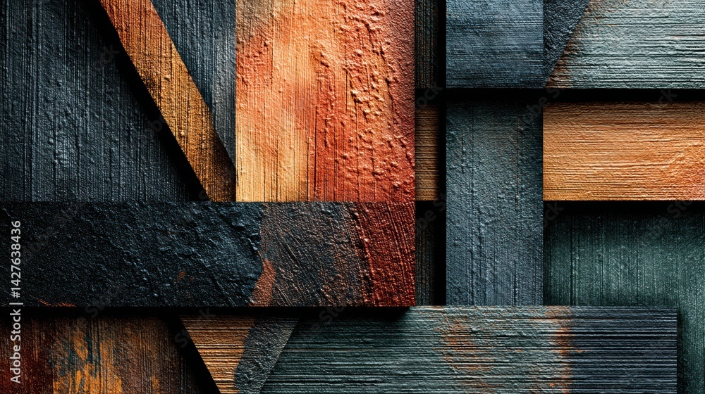 Poster oil textures enhance modern typography mockup with rich colors and layered elements showcasing creat