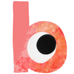 alphabet little monster concept