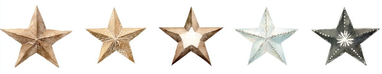 Obraz premium Assorted Star Decorations