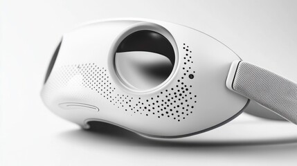 Modern white VR headset with comfortable design