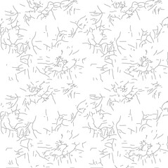 seamless gentle vector paisley print with ethnic paisley and flowers pattern, allover composition. Detailed beautiful paisleys with floral motives in black and white.