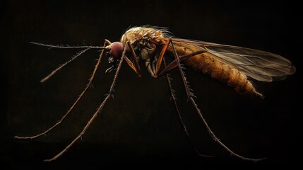 photo realistic of a mosquito. mosquito. insects. animal