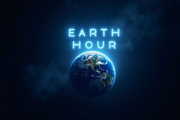 Earth Hour Global Environment Campaign: Promoting Sustainable Energy Conservation and Climate Change Awareness in Digital Blue Design