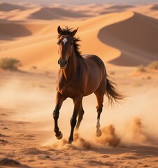 Fototapeta premium horse in the desert