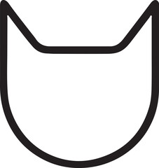 Cat   simple icon. Vector ICON all icon Viktor